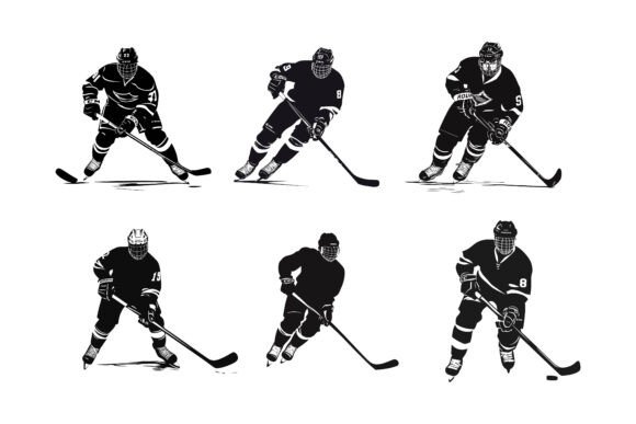A Practical Analysis of Vector Riding Ice Skates Illustration Set