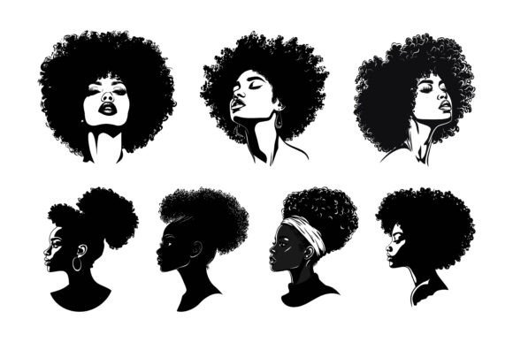 Celebrating Identity and Creativity: Afro American Woman Illustrations in Modern Design