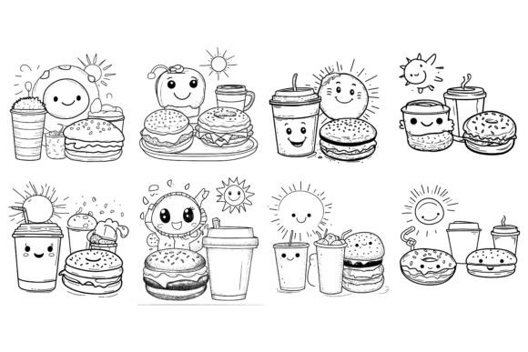 Elevate Your Projects with a Versatile Fast Food Icon Set