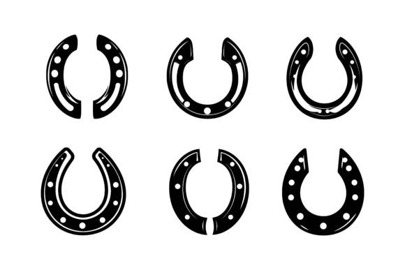 Set of Horseshoe Vector Isolated: A Strategic Asset for Visual Communication