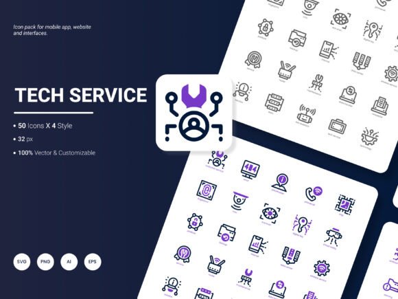 Tech Service Icon Pack: A Modern Toolkit for Digital Projects