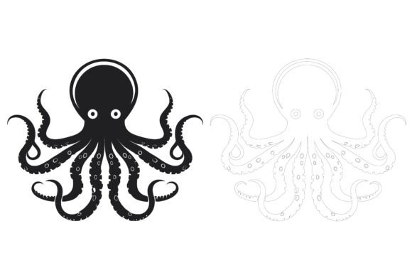 The Octopus Sea Animal Silhouette Set: A Strategic Asset for Visual Communication