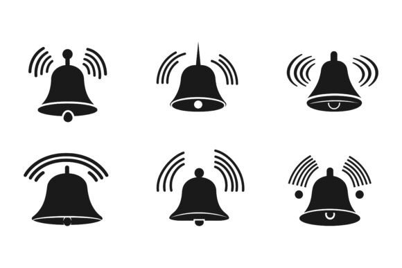 The Power of a Bell Icon Vector Illustration