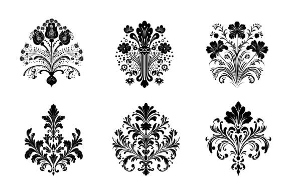Unlock Creative Projects with the Set of Doodle Fantasy Flowers